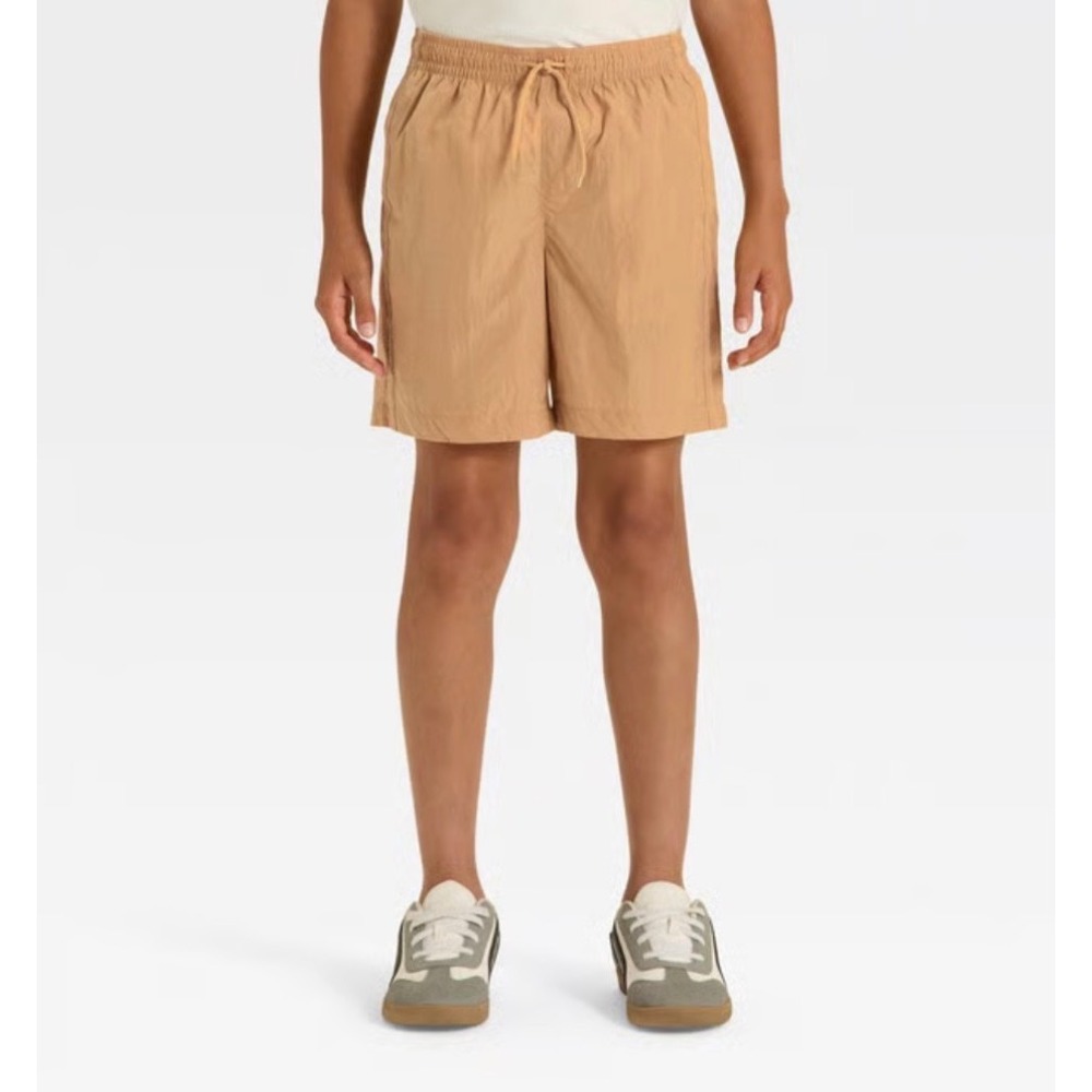 Boys' Nylon Shorts‎ - art class™ Tan Active Shorts Elastic Waist Drawstring Tan
